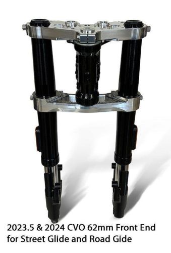 X-23 62mm Bolt-On CVO Raked Triple Tree Kit 2023.5 & 2024 Road