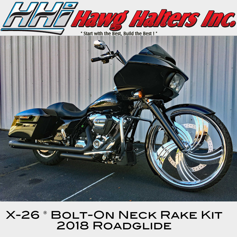 Hawg Halters 6 Degree Rake Triple Tree Kit 26 Front Wheel Harley 86-1 –  American Classic Motors